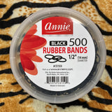 Rubber Bands Tangle Free Large Black 500 Pcs