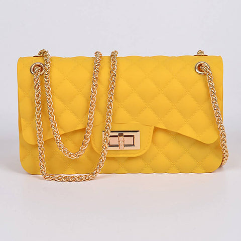 Quilted Clutch - Citrine