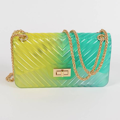 Multi Color Jelly Bag - Yellow Green