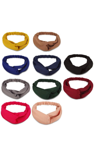 Solid color Headbands - 1 Ct