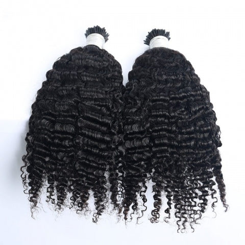 Kinky Curly Textured I-Tips (125 tips) - Natural (Pre-Order)